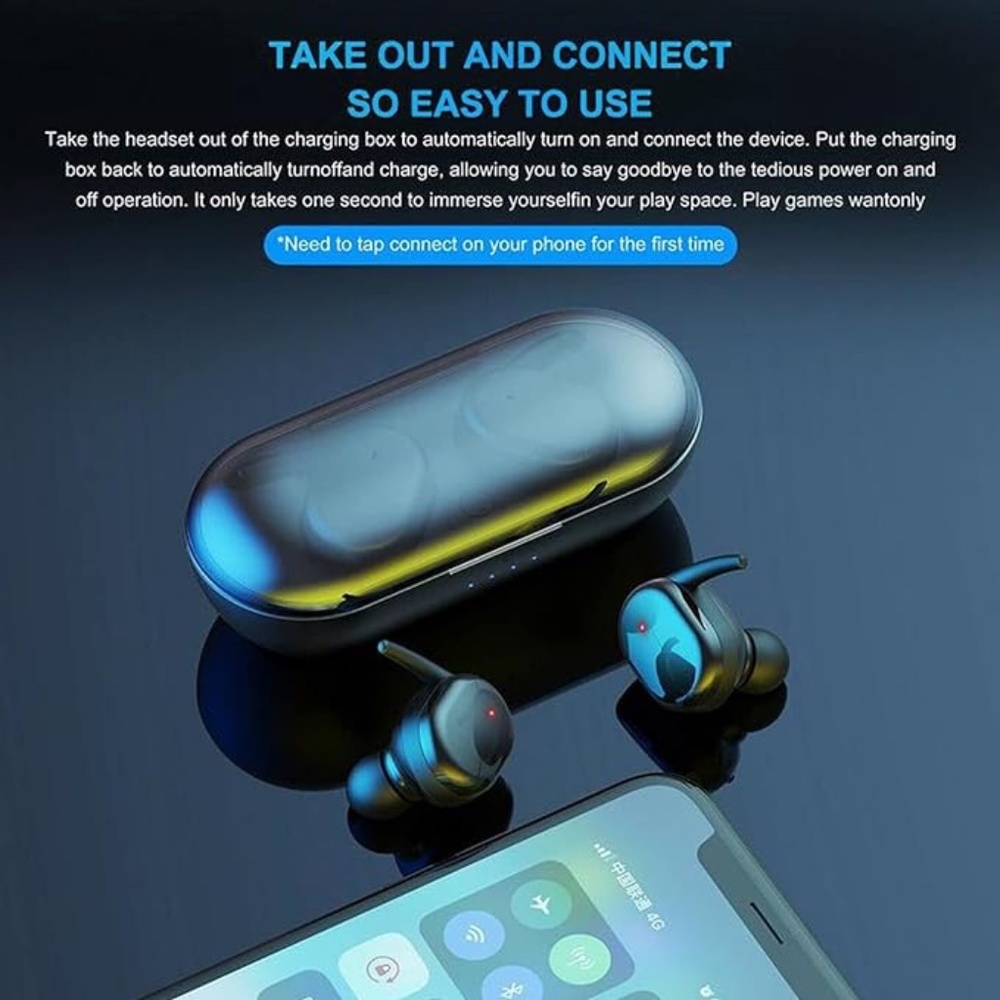 New Wireless Bluetooth Earbuds Headphone, Light-Weight - Picture 2 of 6